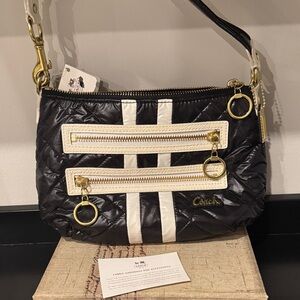 Coach Black Poppy Ski Bunny NWT Y2K